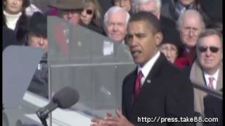 Barack Obama Inauguration and Speech Jan. 20, 2009 pt 1 of 3