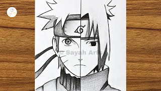 How to draw Naruto Vs Sasuke || How to draw anime step by step || Easy drawing ideas for beginners