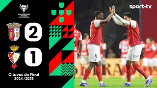 Resumo: Braga 2-1 Lusitano Évora 1911 - Taça de Portugal | sport tv