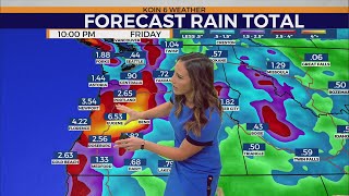 Weather forecast: Atmospheric river brings heavy rain to Portland on Thursday