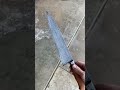 Revealing the pattern in a Damascus chefs knife