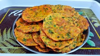 पालक और हरा धनिया की स्वादिष्ट मसाला पुरी | Palak Dhaniya Masala Puri recipe