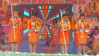 Chang 28gipa 100 drums  Wangala Festival 2024•Wakanta Cultural troupe west karbi anglong