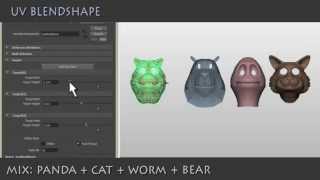 maya API: uv Blendshape deformer