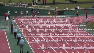 【装置故障・手動計測】第70回鹿児島県陸上選手権大会 男子 110mH 決勝 2015年7月5日