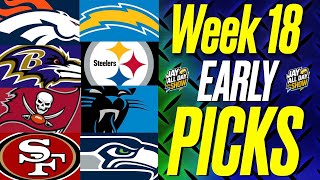 NFL WEEK 18 PICKS 2025 FOR EVERY GAME | Early Predictions