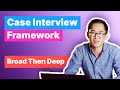 Case Interview Framework – Broad Then Deep