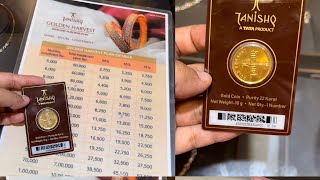 Tanishq new golden harvest plan in detail | tanishq gold coin price #tanishq
