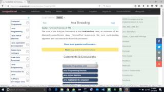 Explain Fork-Join framework API. | javapedia.net
