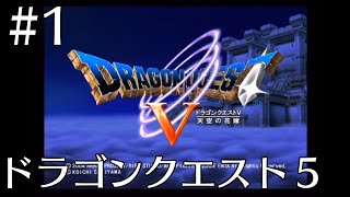 #1 【プレイ動画】 ドラゴンクエスト５ (オープニング～レヌール城)