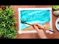 Simple And Beautiful Watercolor Sea Tutorial By | ALWAN _ THE COLORIST|