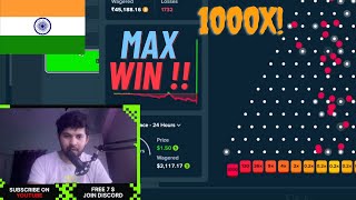 Indian 🇮🇳 Streamer Hitting 1000x on Plinko (Stake)! MAX WIN