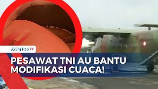 Pesawat TNI AU Bantu Proses Penyemaian 8,8 Ton Garam untuk Modifikasi Cuaca!