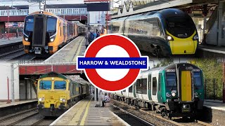 Trains at Harrow \u0026 Wealdstone, WCML + Overground (11/10/2024)