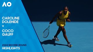 Caroline Dolehide v Coco Gauff Highlights | Australian Open 2024 Second Round