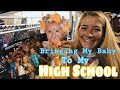 Bringing my baby to my high school’s football game// teen mom vlogs