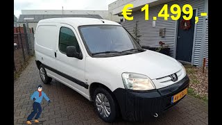 Vree Car Trading Peugeot Partner 1.6 HDI 55KW 170C BJ2006 APK TREKHAAK NAP € 1.499,- |©Henny Wissink