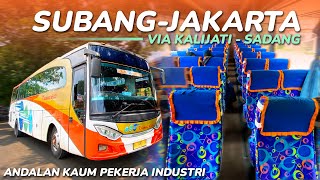 COMFORTABLE SEATS, COLD AC, DEFINITELY A FAVORITE! Trip SUBANG - JAKARTA by Kramat Djati Economy AC