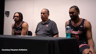 Houston Cougars Kelvin Sampson, J'Wan Roberts \u0026 Emanuel Sharp after 80-65 win over Arizona State!