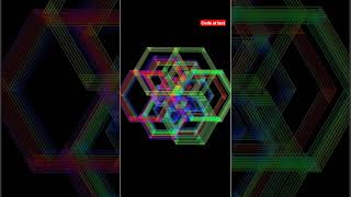 Random Hexagon Colorful Designs using Python Turtle Graphics 🔥#shorts