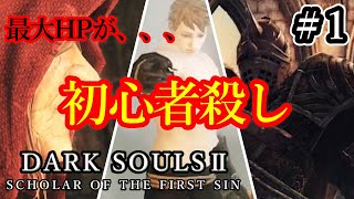 『ダークソウル2』【初っ端から苦しめられる、VS竜騎兵】初見実況＃1『DARK SOULSⅡ SCHOLAR OF THE FIRST SIN』