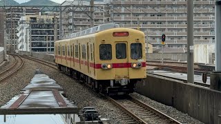 西日本鉄道600形2両 西鉄貝塚線普通貝塚行 西鉄千早駅到着