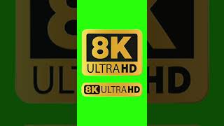 8K Ultra HD logo copyright free green screen #Shorts