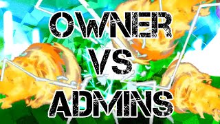 OWNER vs 5 ADMINS (EASY?) | BLOX FRUITS