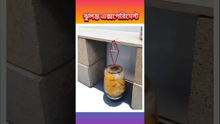 কাঁচের বোতল দিয়ে ঝুলন্ত এক্সপেরিমেন্ট দেখুন