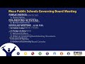 governing board regular meeting august 8 2023