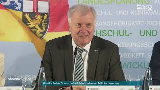 Horst Seehofer zum Verzicht von Angela Merkel auf den Parteivorsitz der CDU am 29.10.18