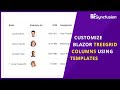Customize Blazor TreeGrid Columns Using Templates