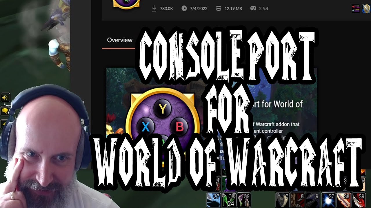 World Of Warcraft Classic On Controller (Consoleport Addon) - YouTube