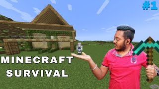 MY FIRST DAY IN MINECRAFT SURVIVAL | TVC GAMING | @thevipclub
