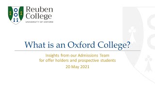 An introduction to Oxford colleges