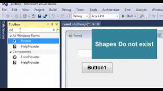 How to Add circles and rectangular in Visual Basic 2015