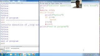 33 Python break with infinite loop | Python Programming Tutorial for beginners to advance