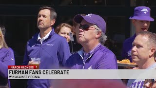 Fans react to Furman's big win over Virginia in first round of March Madness