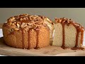 海鹽焦糖核桃戚風蛋糕 sea salt caramel walnut chiffon cake 海鹽焦糖醬製作方法