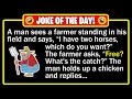 🤣 BEST JOKE OF THE DAY! - A farmer sets out down the road giving away his horses...| Funny Dad Jokes