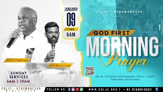 🔴🅻🅸🆅🅴 | GOD FIRST | MORNING PRAYER | 09/01/2025 | Sr. Pas T. ANTONY | Pas A.J.I.SAM