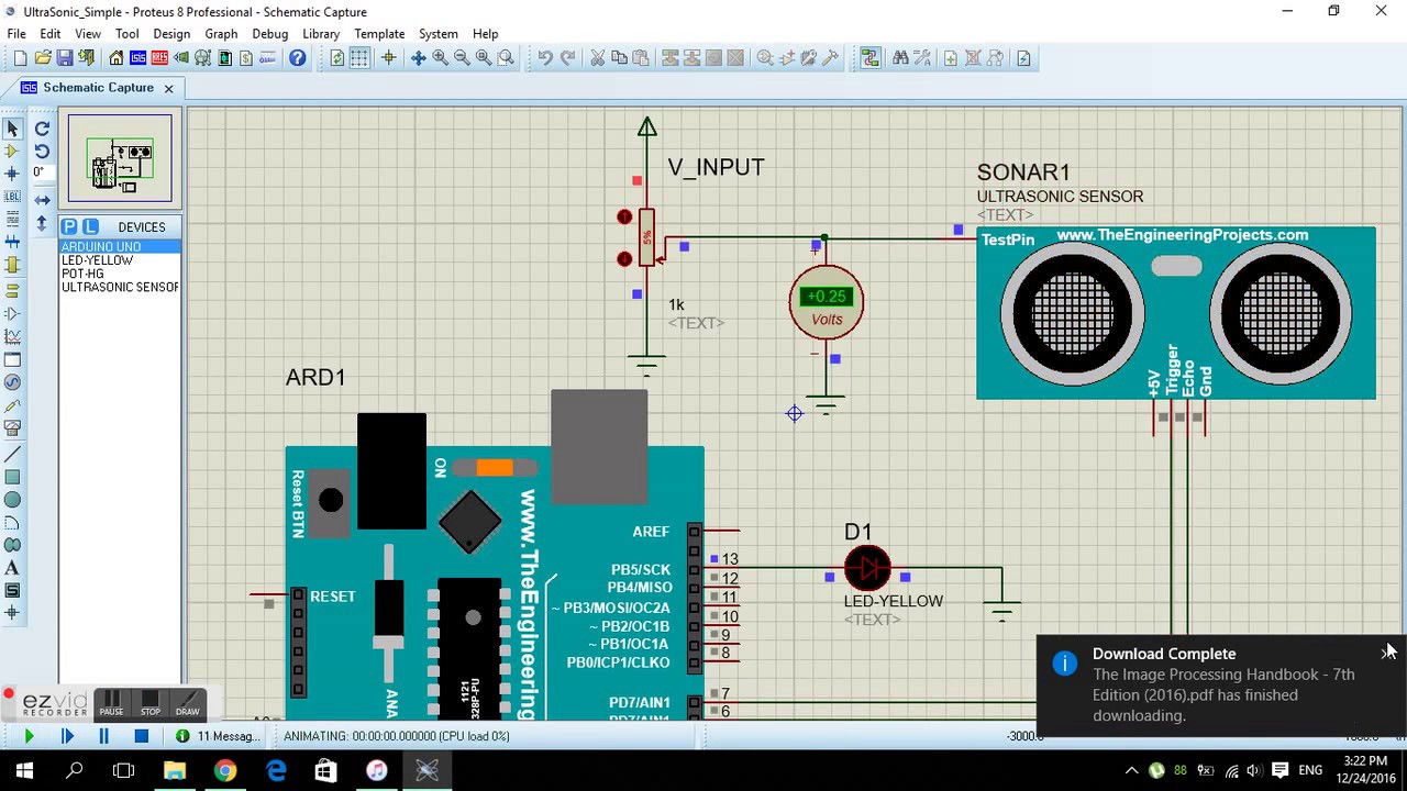 Measuring Distance Simulation With Proteus ( Arduino & Ultrasonic ...