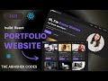 how to build a stunning modern portfolio website using React +Tailwind CSS + Vite and Framer Motion