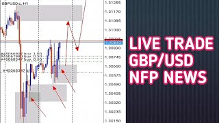 LIVE TRADE GBPUSD NFP NEWS ON FRIDAYS