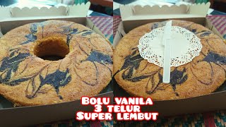 RESEP BOLU VANILA 3 TELUR UNTUK IDE JUALAN