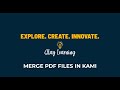 Merge PDF Files in Kami