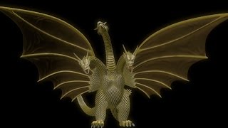 Heisei King Ghidorah 3D Model Showcase