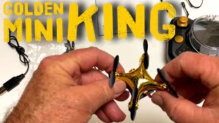 Holyton HT02 Golden Mini Drone Setup Flight and Review