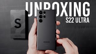 Samsung Galaxy S22 Ultra Phantom Black Unboxing