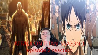 ATTACK ON TITAN 1x2 WE HAVE NO WEHERE TO RUN Reaction